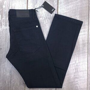 Baldwin Mens The Slim Straight Corduroy Pants Size 29x32 Black Samuel USA Made